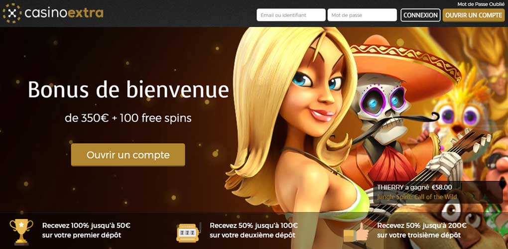 casino extra bonus de bienvenue